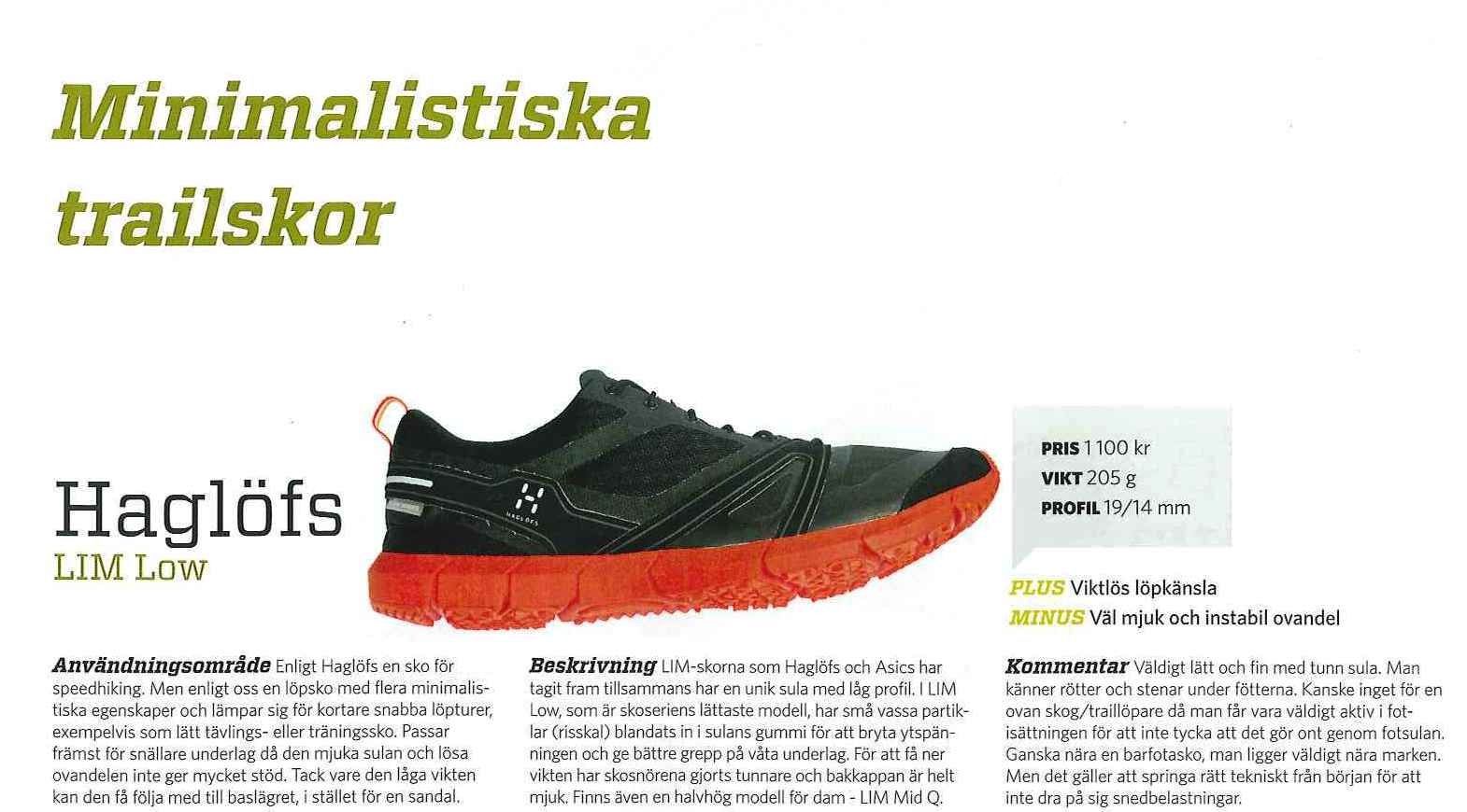 test for trail running shoes 